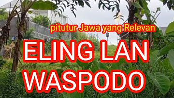 PiTUTUR JAWA YANG MULAI DI LUPAKAN ORANG JAWA