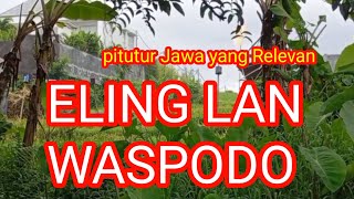 PiTUTUR JAWA YANG MULAI DI LUPAKAN ORANG JAWA