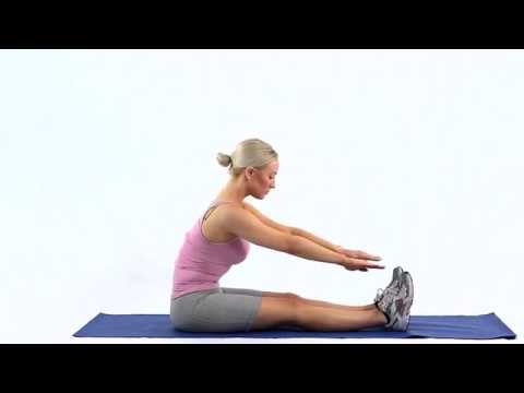 Long sitting hamstring and back stretch