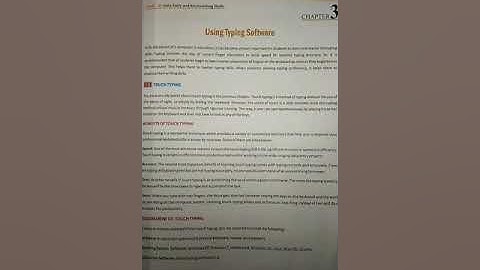Class 9 IT unit ll ch.3 typing software