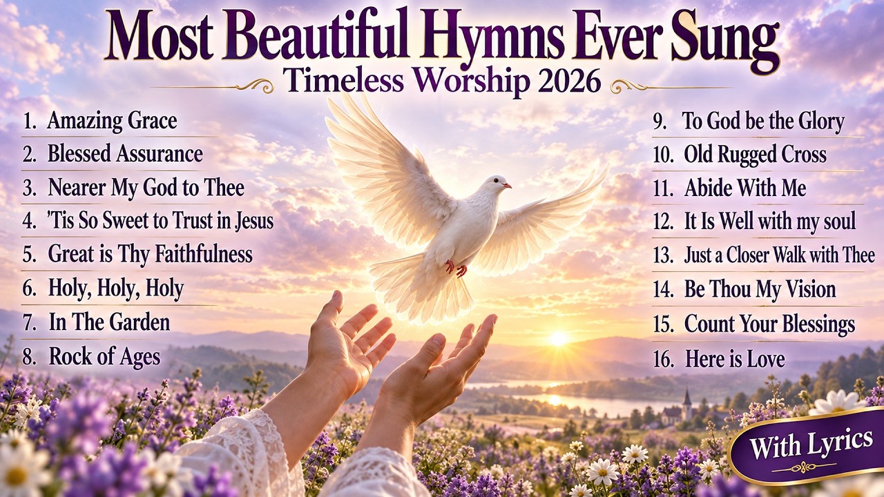 The Most Beautiful Old Hymns Ever Sung with Lyrics to Lift Your Soul | Timeless Worship 2026