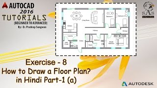 How to draw Floor Plan in Autocad Part-1 (a): https://youtu.be/0e5VZpsoFsk Part-1 (b): https://youtu.be/hy2CjZftvSk Part-2: https://