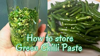 How to make Green Chilli Paste