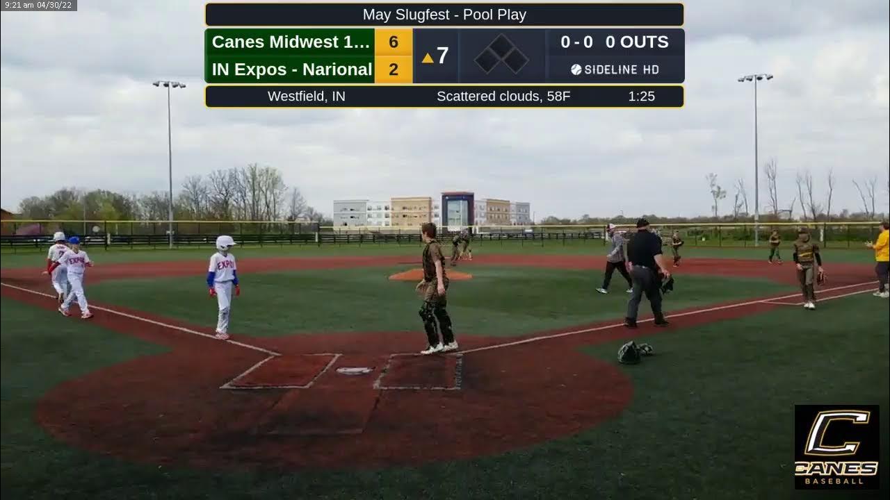 12U Canes Midwest vs Indiana Expos National. Bullpen Tournaments