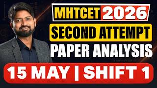 15 May Shift 1 Maths Paper Analysis | MHTCET 2026 | by Ankush Sir | GanitAnk | #mhtcet2026
