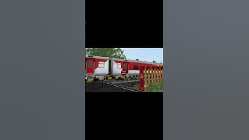 Railroad Crossing Rajdhani Express Approaching Station Indian Train Simulator