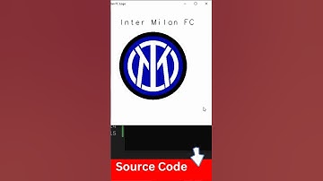 Draw Inter Milan FC Logo using OpenGL C++ with GLUT