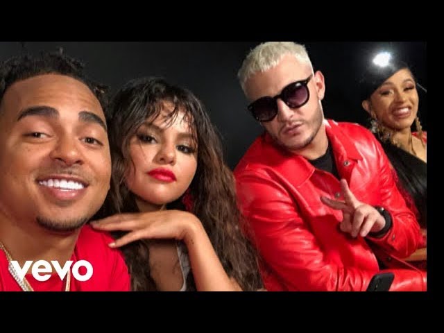 Selena Gomez, Ozuna, Cardi B y Dj Snake En las grabaciones de su próximo tema Titulado Taki Taki class=