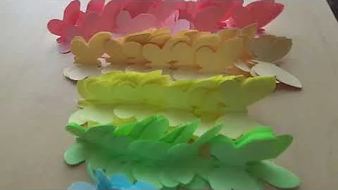 Сердце из бабочек! Поделки из бумаги!