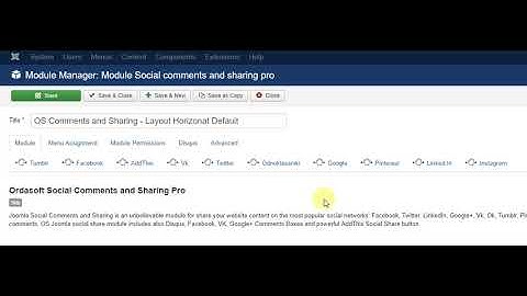 Drag & Drop in Social Share Joomla Module
