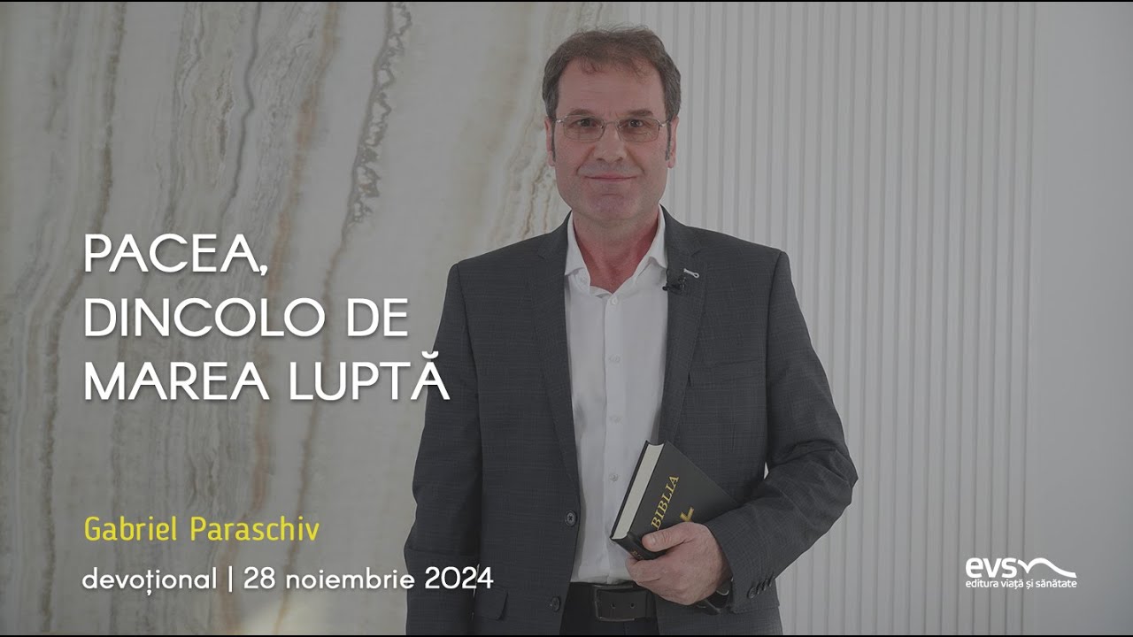 PACEA, DINCOLO DE MAREA LUPTĂ