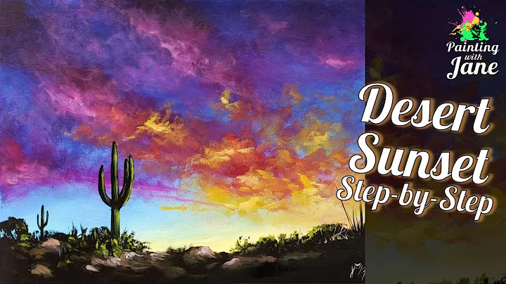 Desert Sunset - Step by Step Painting on Canvas fo...