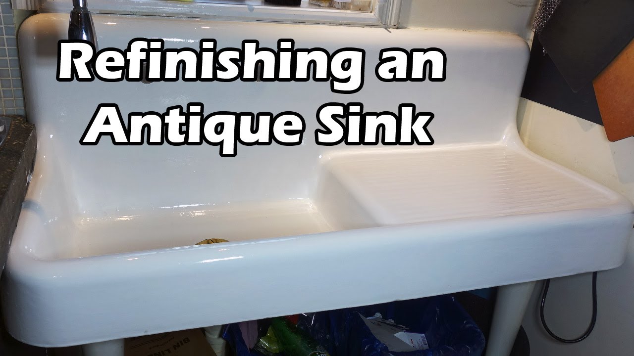 How To Refinish A Porcelain Sink Youtube