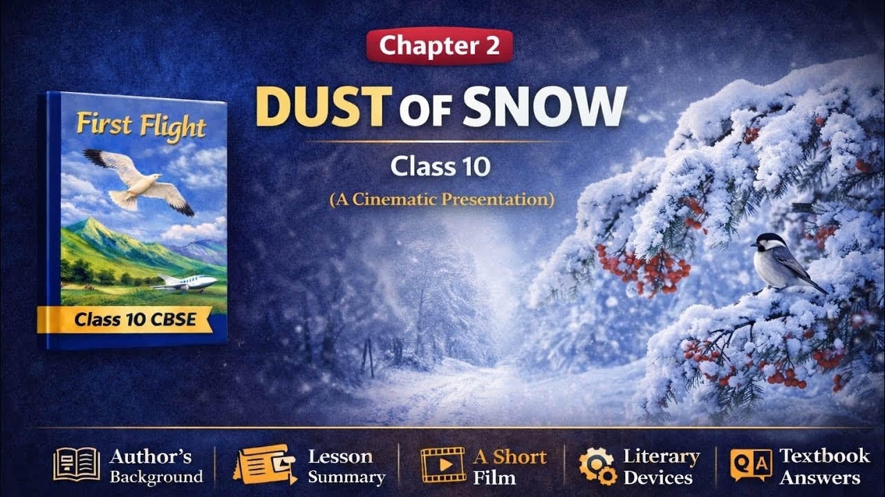 Dust of Snow | First Flight Class 10 English | CBSE 2026-27 ...