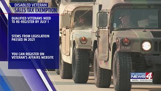 Disabled Veteran tax exemption deadline