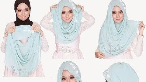 Double loop flower instant hijab|Floral instant hijab|One side Flower Insatnt hijab|Hijab tutorial