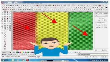 How to create embroidery tatami design-tutorial 1 1