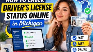 How to check driver's license status online in Michigan