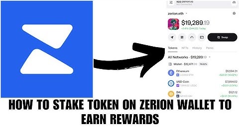 How to stake token for rewards on Zerion Wallet