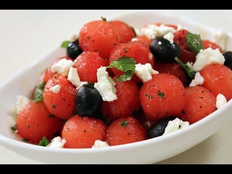 Watermelon Olive and Feta Salad | Sanjeev Kapoor Khazana