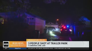 3 hurt in shooting at Lodi mobile home park