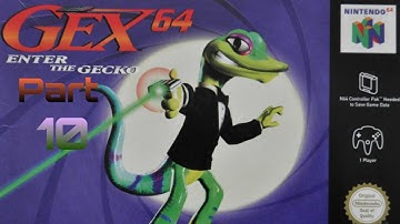 Lets Play Gex64 Enter The Gecko Part 10 Boss TV Gexzilla vs Mecharez