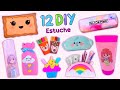 12 DIY - CÓMO HACER UN ORGANIZADOR DE LÁPICES - IDEA DE PORTALÁPICES - MATERIALES ESCOLARES