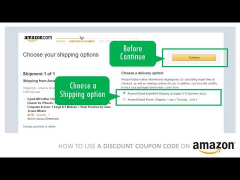 How to use Amazon Coupon Code