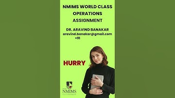 NMIMS World Class Operations ASSIGNMENT I NMIMS Solved Assignments I NMIMS MBA Assignments I NMIMS