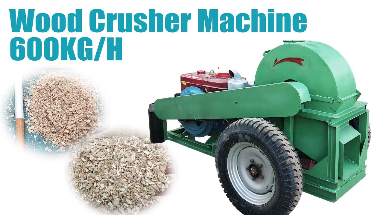 Wood Crusher Machine in Action: Efficient Wood Processing - YouTube