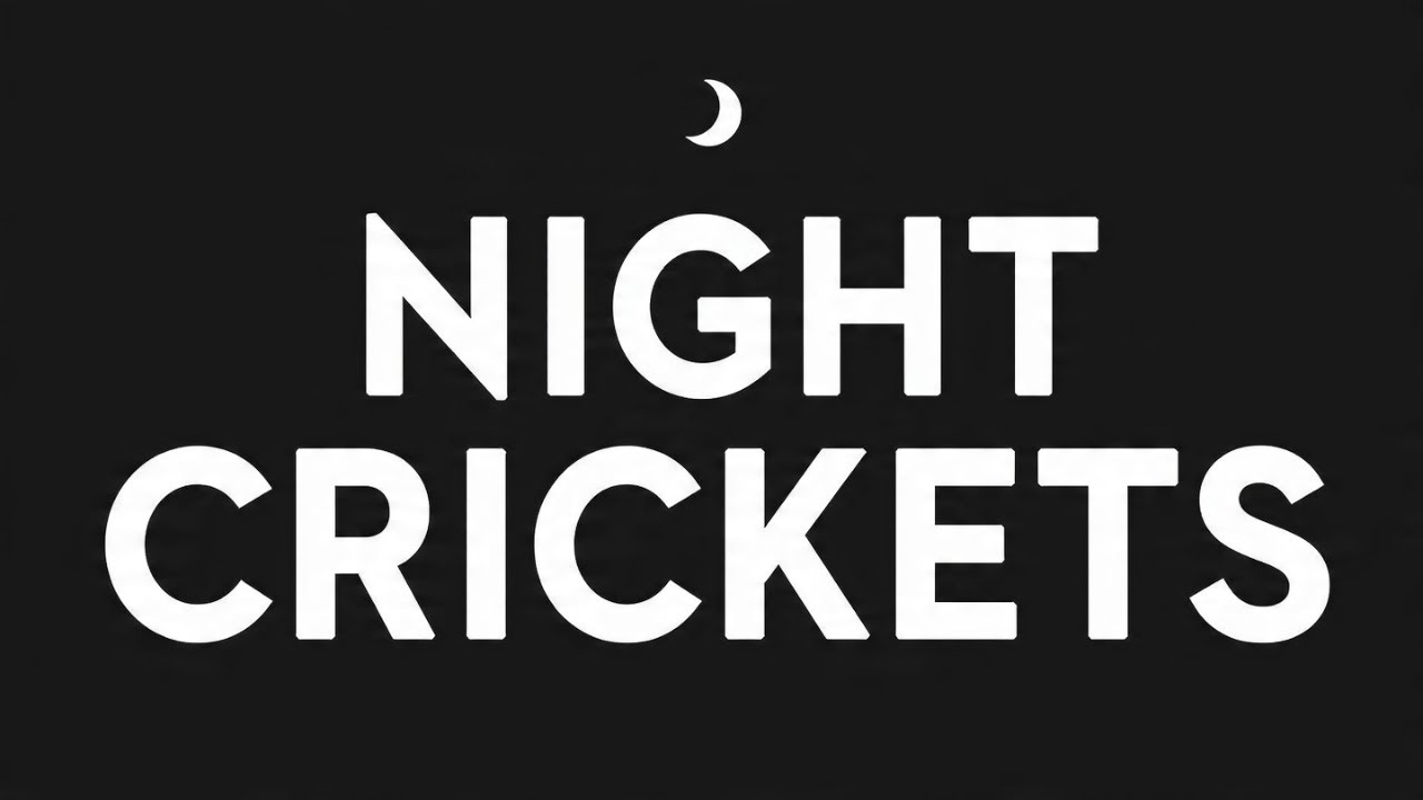 Black Screen Night Crickets for Deep Sleep 🌙 No Music | Calm Nature Sounds