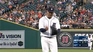 MIN@DET: Sanchez strikes out 10 over six-plus