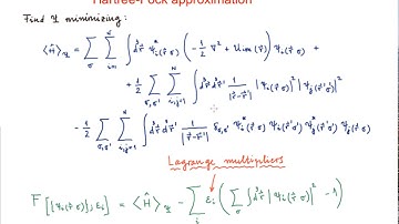 Hartree-Fock approximation