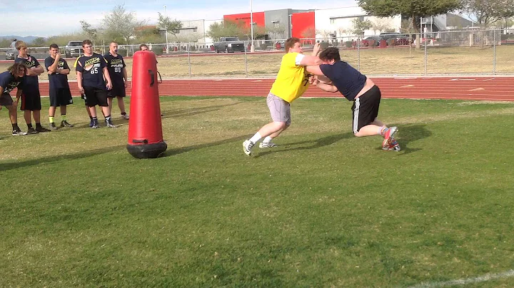 NUCSports.com Five Star Arizona 1v1's DL vs OL Bra...