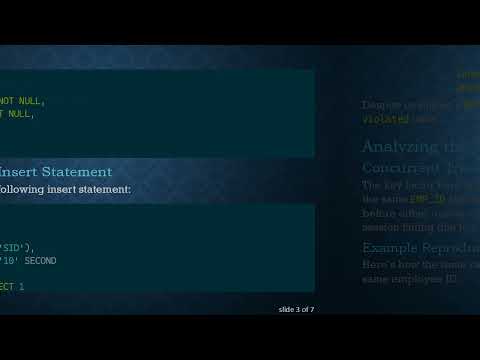 Resolving the ORA-00001: unique constraint (constraint_name) violated Error in Oracle SQL