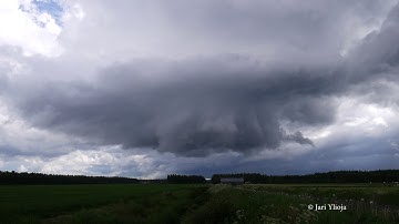 Rotating updraft Alavieska / Kalajoki border 4.7.2017 (timelapse)