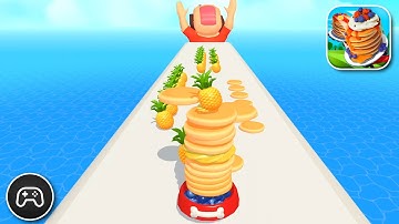 Pancake Run - Gameplay Walkthrough Part 80 - Puzzle Game Levels 488-492 (iOS, Android)