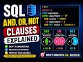 AND, OR, NOT (Logical Operators) Clauses - SQL A/L ICT