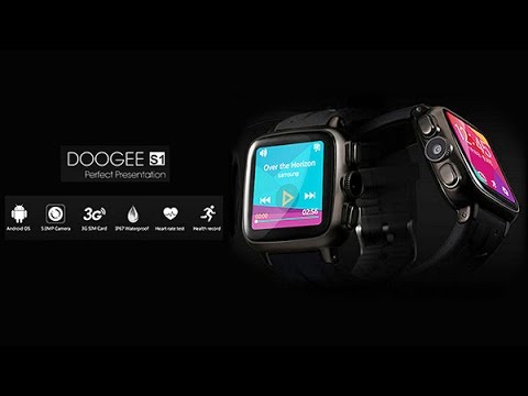 DOOGEE S1 Smart Watch Phone 3G Android 4.4 Wifi 5.0MP Camera Heart Rate Calorie Monitor