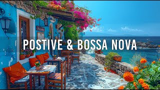 Seaside Coffee Shop Ambience ☕ Smooth Bossa Nova Jazz Music for a Good Mood and a Great Start day