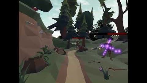 VR prototype of a game in progress