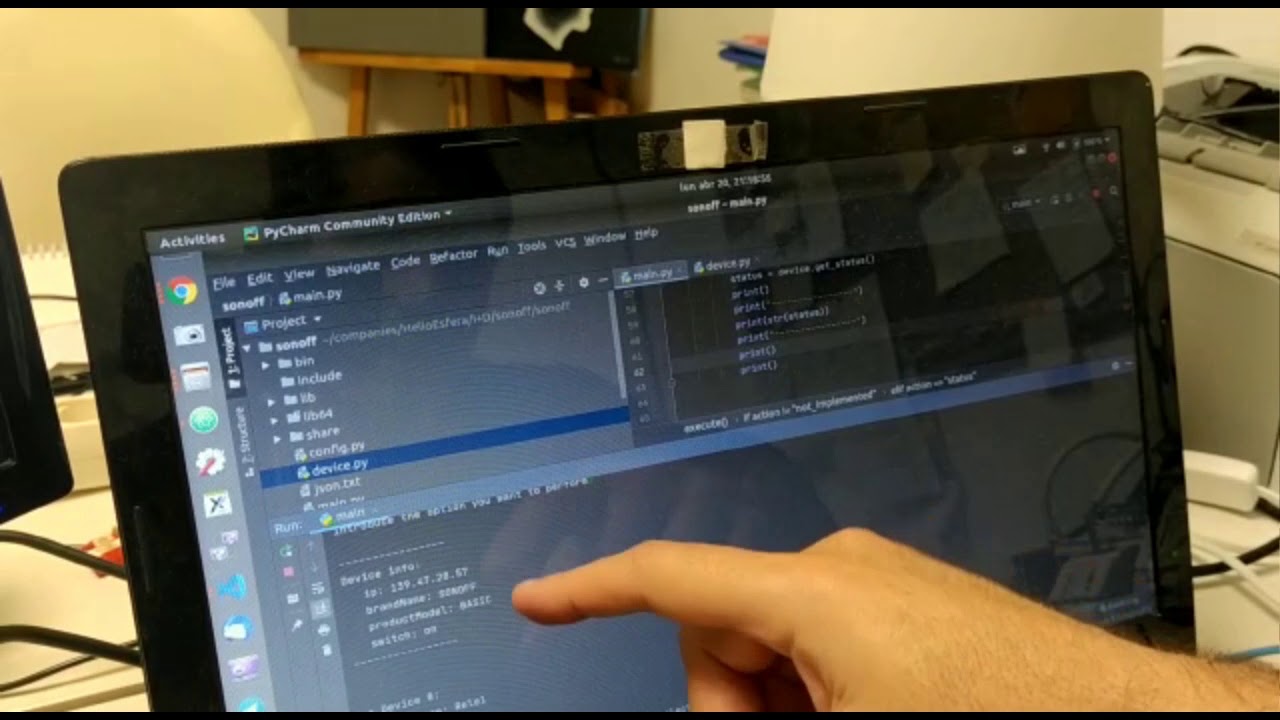 Interruptores sonoff contralados desde programa python - YouTube