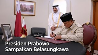 Presiden Prabowo Sampaikan Belasungkawa atas Wafatnya Sheikh Hamad bin Khalifa Al Thani, 15/07/26