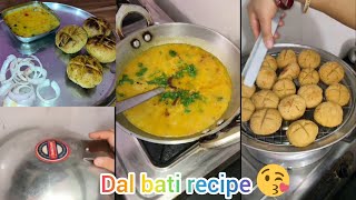 || राजस्थानी दाल बाटी बनाने की विधि|| how to make dal bati || dal bati recipe || nidhi ki rasoi