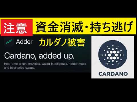 【中堅投資家】カルダノ「資金持ち逃げ」公式サイト・X・Discord消滅