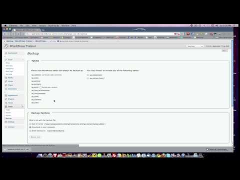 WordPress Dashboard Part 14 - BackUp Plugin