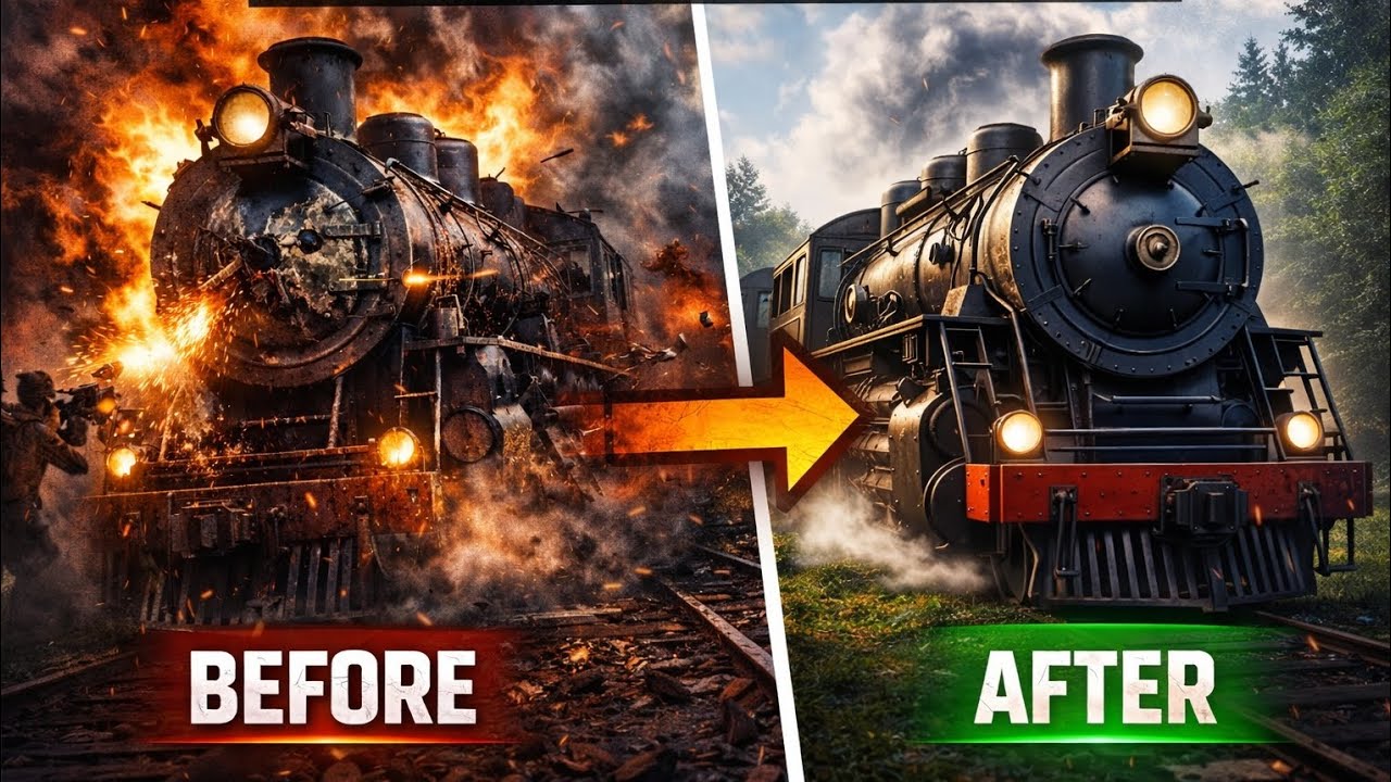 100 Years Later: The Lost Train Restoration | Full Cinematic Recovery”