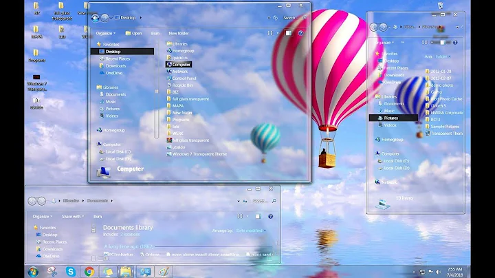 Transparent Windows 7 Download Tutorial (Full Glass Theme)