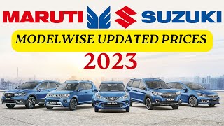 Maruti Suzuki New Price 2023 Brezza, Baleno, Wagonr Swift New Price Maruti Jimny Price