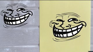 How was brow Troll face step by step #drawing #video #trollface screenshot 5